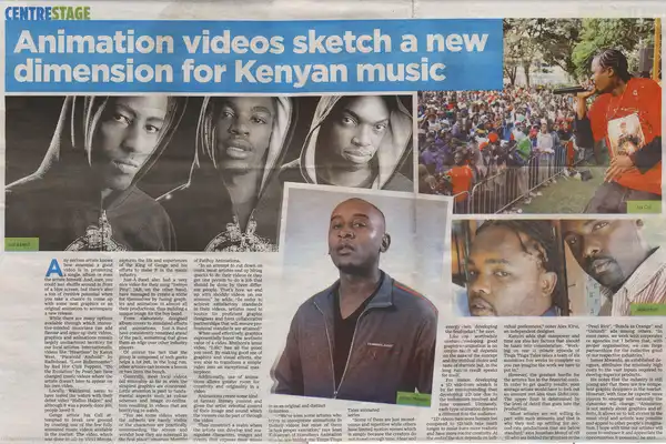 Animation videos sketch a new dimension for Kenyan music