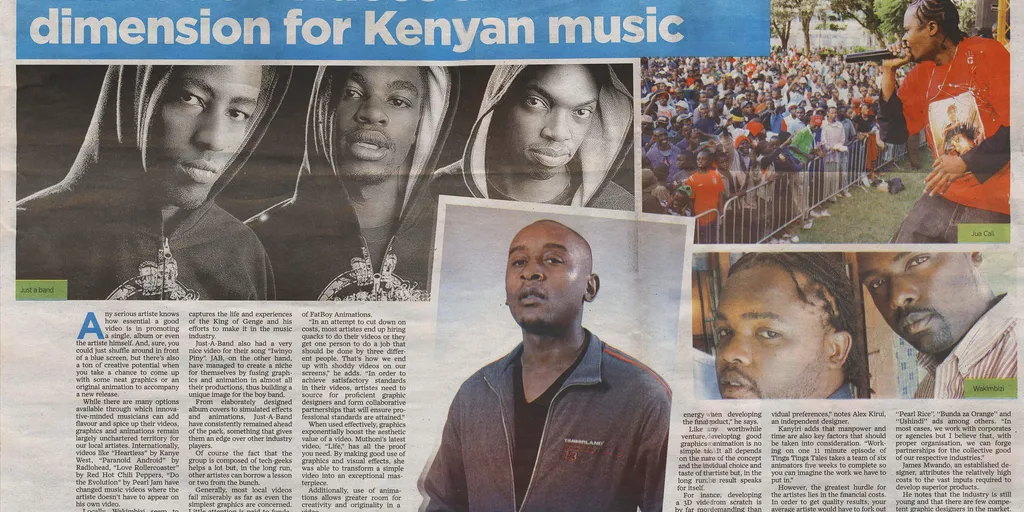 Animation videos sketch a new dimension for Kenyan music