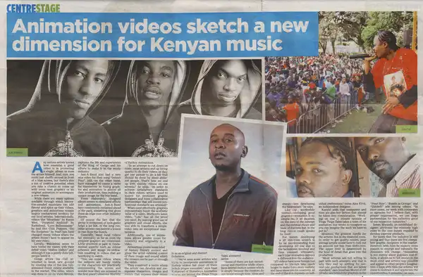 Animation videos sketch a new dimension for Kenyan music